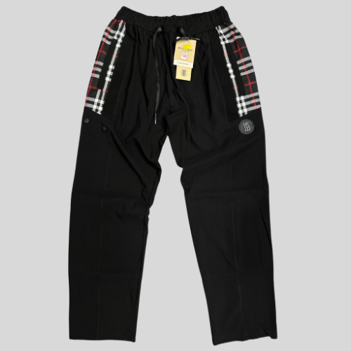 Charcoal Grey Cotton Stretch Track Pants for Men