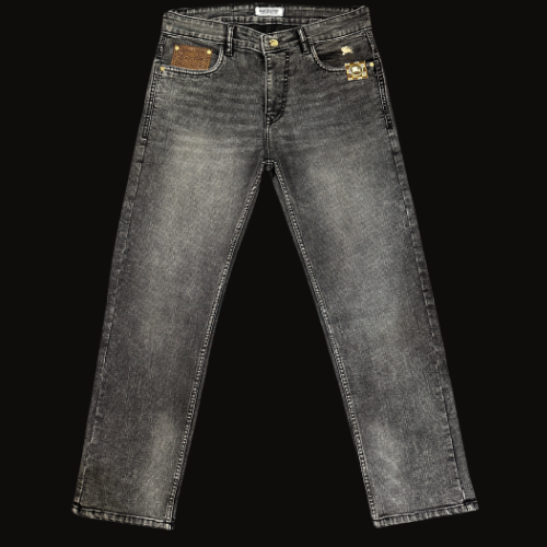 Ocean Blue Ripped Slim Fit Jeans for Men