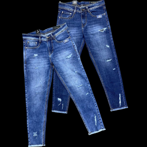 Dark Indigo Stretchable Skinny Jeans for Men